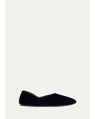Khaite Velvet Mary Janes