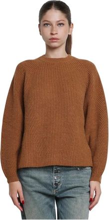 Twinset Truien & Vesten, Dames, Bruin, S, Round-neck Truien