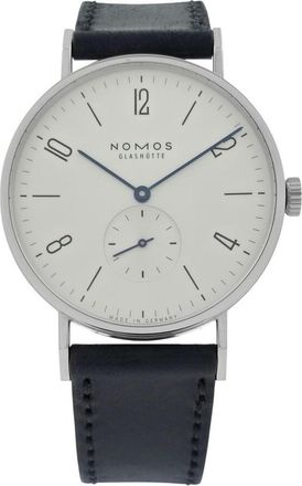 NOMOS Glash&uuml;tte Pre-owned Nomos Glashutte Tangente Hand Wind Silver Dial Mens Watch 38 164