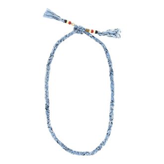 Alanui Bandana Ketting - Dames - Accessoires - Blauw - Maat: ONE Size Katoen