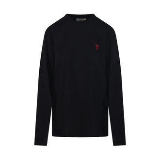 Ami ADC Long Sleeve T-Shirt - Dames - Longsleeves - Zwart - XS - Katoen - Tops