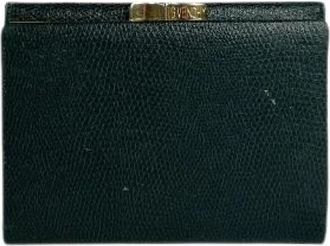 Givenchy Pre-owned Vintage Portemonnee - Dames - Vintage Accessoires - Groen - ONE Size - Leer - Vintage