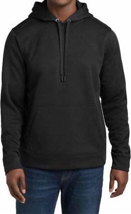 Sport-Tek Repel Fleece Hooded Pullover In Black
