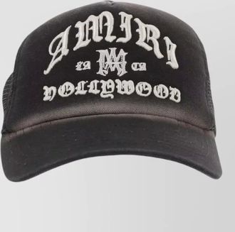 Amiri hollywood logo mesh back trucker hat