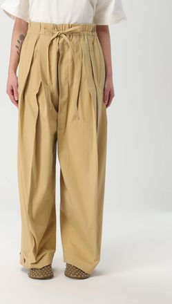 Jil Sander Brede Plooirok met Koordjes