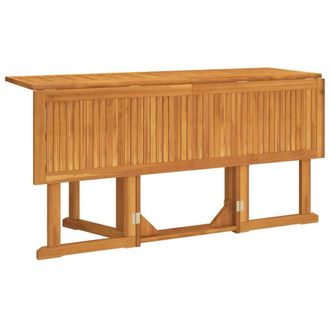 Berkfield Home Beautiful Folding Butterfly Garden Table 150x90x75 cm Solid Wood Teak in Brown | Size: 150 x 90 x 75 cm