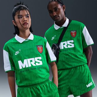 Nike Mens x Martine Rose Sport Jersey in Green | HM9020-310