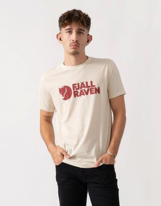 Fj&auml;llr&auml;ven Mens Fjallraven Logo Mens T-Shirt - Chalk White 113 - Tan - Size: 38