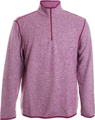 Robert Graham Mens Carso Quarter Zip Sweater In Berry