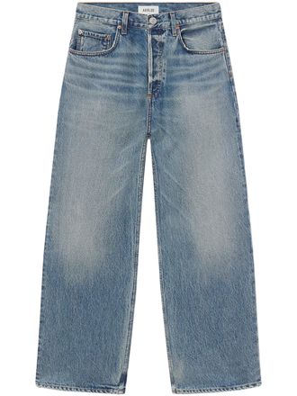 A Gold E Relaxed Straight-Leg Magnus Jeans in Light Blue Wash