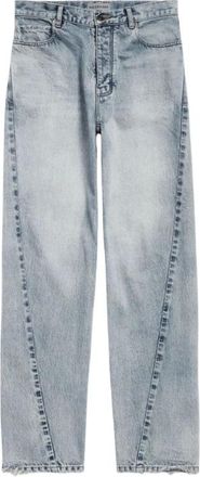 Balenciaga Jeans, Dames, Blauw, W27, Katoen, Twisted Seam Jeans