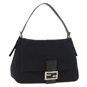 Fendi Pre-owned Shoulder Bags, female, Black, Size: ONE SIZE Pre-owned Vintage Shoulder Bag