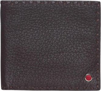 Kiton Wallet Deerskin - Heren - Portefeuilles - Bruin - ONE Size - Leer - Accessoires