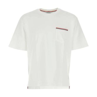 Thom Browne Heren, Tops, Wit, Maat: S Katoen