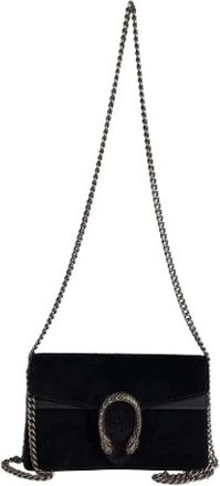 Gucci Pre-owned Mini Dionysus Schoudertas - Dames - Vintage Schoudertas - Zwart - ONE Size - Su&egrave;de - Vintage