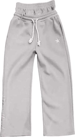 Generic Double Waisted Sweatpants Men Y2k Baggy Sweatpants Drawstring Wide Leg Gym Workout Pants Loose Vintage Grunge Pants