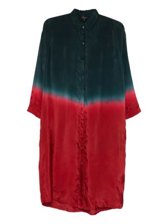 Yavi long sleeve midi dress - Red