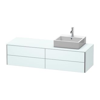 Duravit Mueble De Pared Duravit Xsquare 160,0 X 54,8 Cm, 4 Cajones, Color (frente/cuerpo): Azul Claro Mate - Xs4914r0909