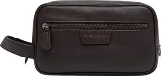 Gianni Chiarini Florence Toilettas - Dames - Toilettassen - Bruin - ONE Size - Leer - Tassen
