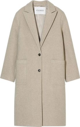 Closed Dames, Mantels, Beige, Maat: M Wol