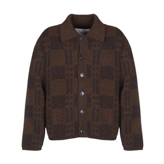 Roberto Collina Cardigans - Heren - Truien - Bruin - Maat: XL