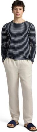 Onia Pigment Dye Linen Pull On Pant in Bone at Nordstrom, Size Xx-Large