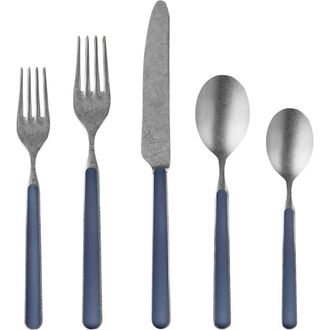 Mepra Fantasia Pewter Flatware Set - 20 Pieces in Cobalt at Nordstrom