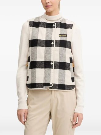 Columbia Cascades reversible checked vest - Wit