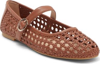 Stuart Weitzman Freya Mary Jane Flat in Saddle at Nordstrom Rack, Size 6.5
