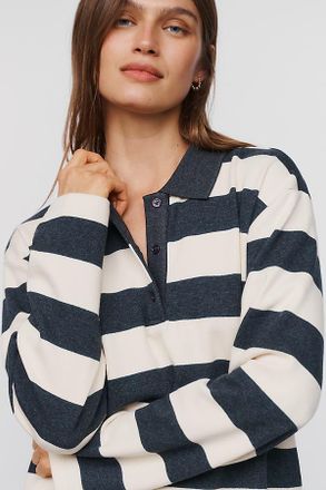 English Factory 100% Cotton Polo Top