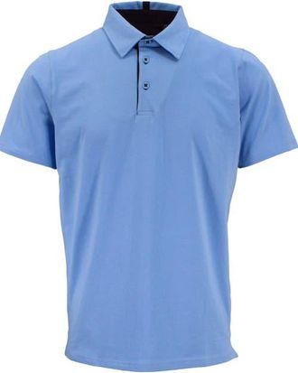 Lords of Harlech Pietro Stretch Cotton Polo Shirt in Blue at Nordstrom, Size Xx-Large