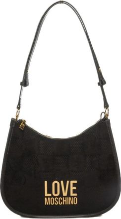 Love Moschino Afgeronde Hobo Tas - Dames - Schoudertassen - Zwart - ONE Size - Tassen