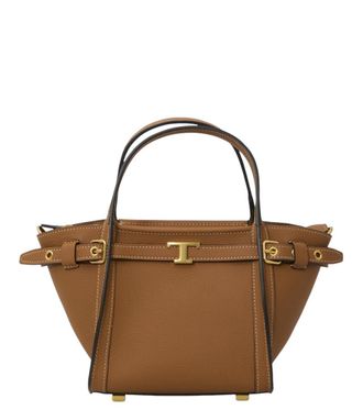 Tod's Brown T Signature Mini Tote