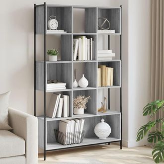 vidaXL Vidaxl - Estanter&iacute;a Madera De Ingenier&iacute;a Gris Sonoma 102x28x172 Cm