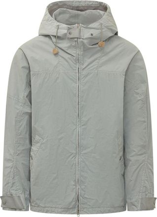Stone Island Grey Solid Hood Jackets