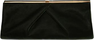 Dries Van Noten Clutch media con pieghe - Verde