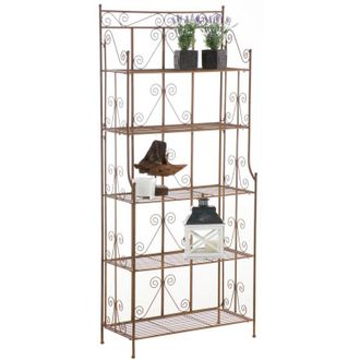 Clp Clp - Estanter&iacute;a Decorativa De Hierro Ciara Marr&oacute;n Antiguo