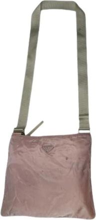Prada Pre-owned Cross Body Bags, female, Pink, Size: ONE SIZE Pre-owned Vintage Cross Body Bag