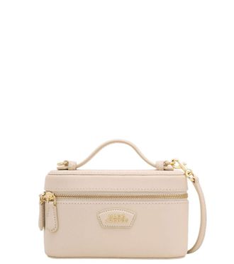 Marc Jacobs Off White Logo Mini Crossbody Bag