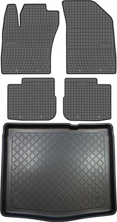 OEM Fiat Tipo Hatchback De Febrero De 2017. Juego De Alfombrillas De Goma Para Coche Y Alfombrilla Para Maletero