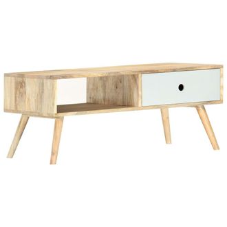 vidaXL Mesa De Centro De Madera Maciza De Mango 90x50x40 Cm Vidaxl