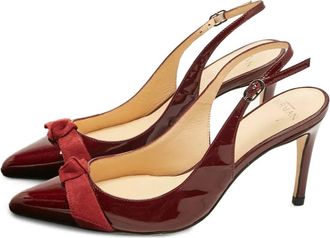 Alexandre Birman Pumps con cinturino posteriore e fiocco - Rosso