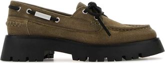Alexander Wang Alexander Wang Khaki Suede Carson Loafers