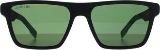 Lacoste Rectangle Mens Matte Black Green L998S - One Size