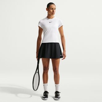 Nike Womens Victory Dri-FIT Flouncy Tennis Skirt in Black | FD6528-010
