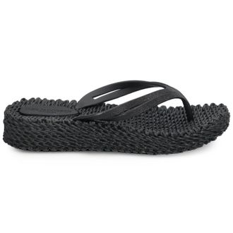 Ilse Jacobsen Cheerful 13 Rubber Womens Toe Post Sandals - Black - Size:UK 6