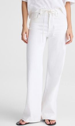 Madewell The Short Ultimate Wide Leg Jeans in Tile White at Nordstrom, Size 28
