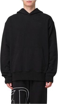Diesel Zwarte Hoodie Relaxed Fit - Heren - Hoodies - Zwart - M - Katoen - Hoodies & sweatvesten