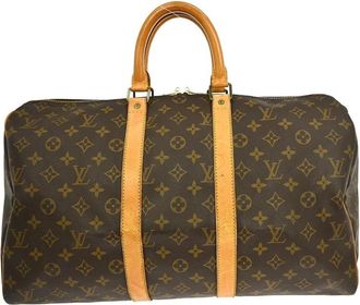 Louis Vuitton Pre-owned Weekend Bags, female, Brown, Size: ONE SIZE Pre-owned Keepall 45 Travel Bag