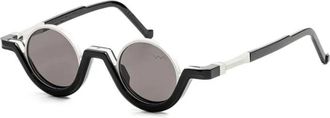 Vava Cl 0024 Black Silver Zonnebrillen - unisex - Zonnebrillen - Zwart - 38 MM - Accessoires